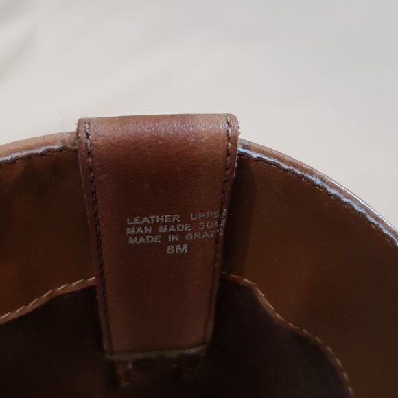 EUC Matisse Brown Leather Studded Cowboy Boots 8 - Picture 9 of 11